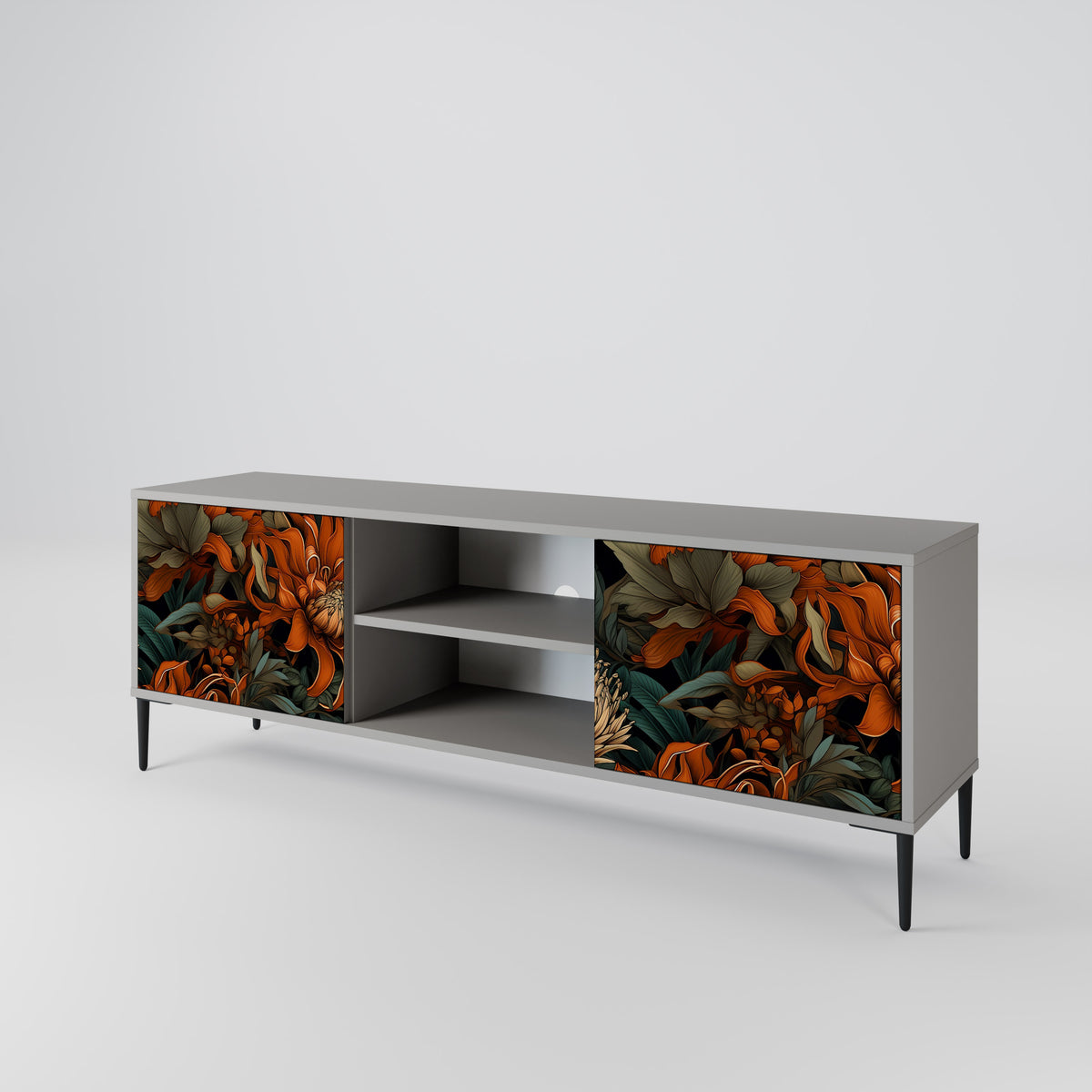 DAWN BLOOM Mueble de TV de 2 Puertas
