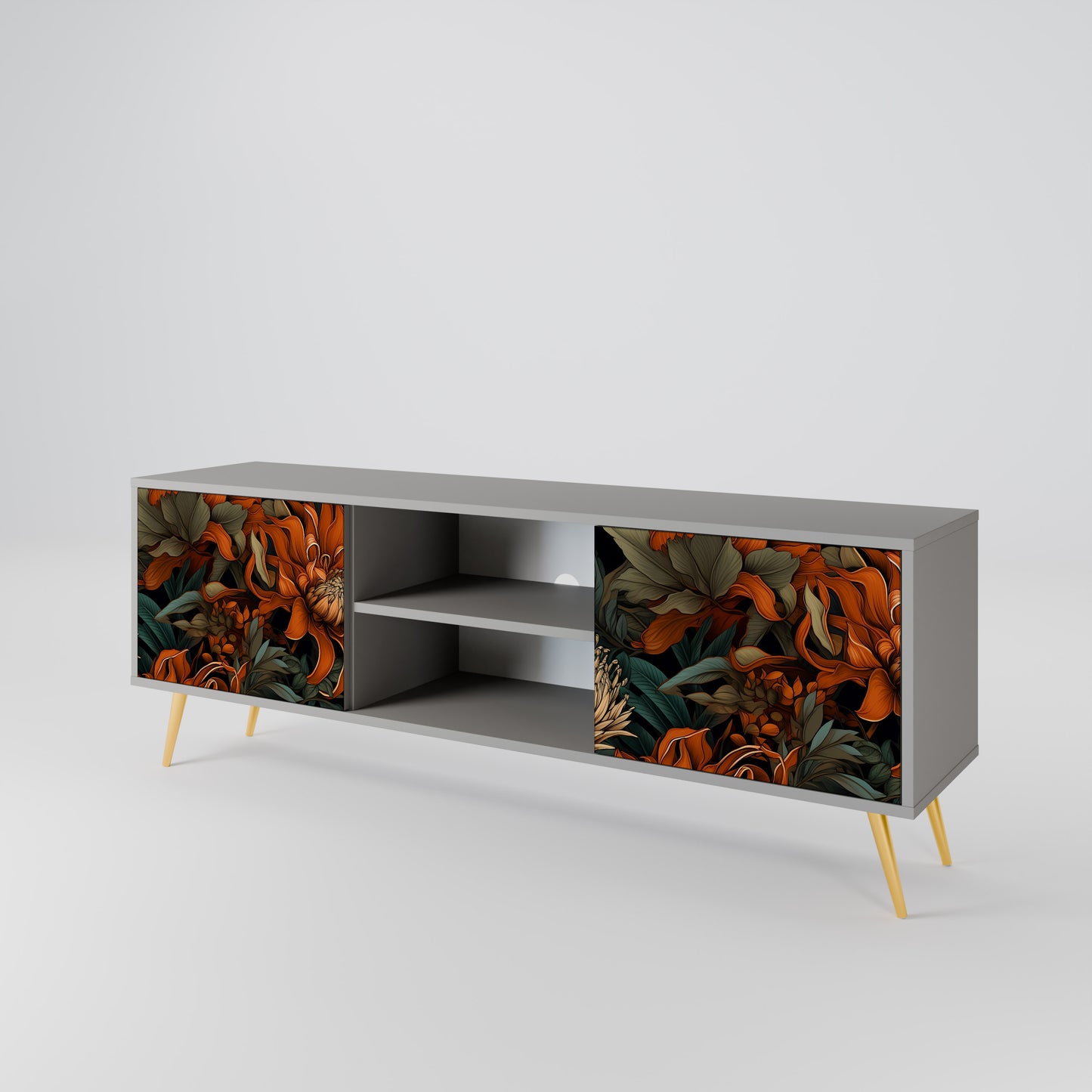DAWN BLOOM Mueble de TV de 2 Puertas