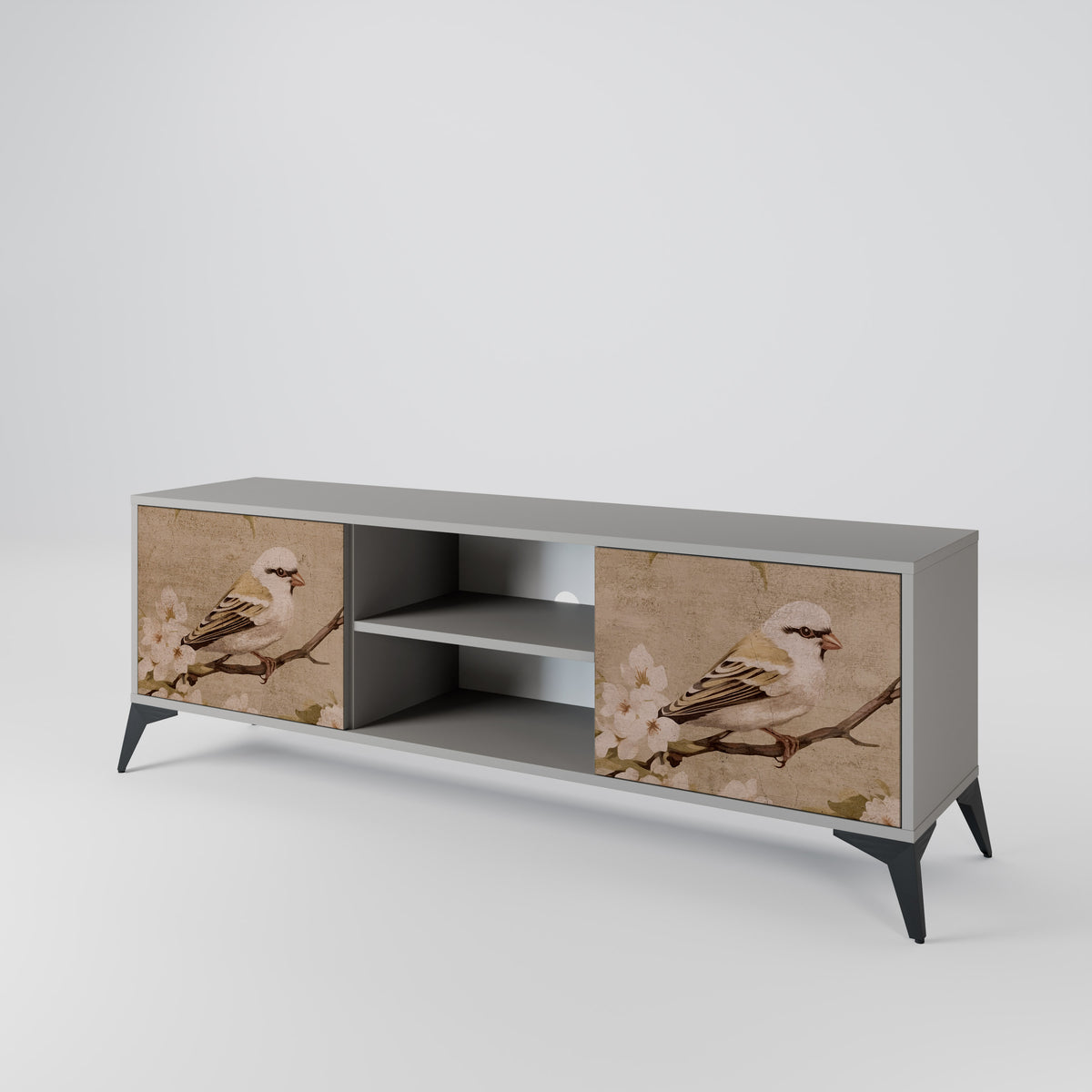PETAL DISTINGUISH Mueble de TV de 2 Puertas