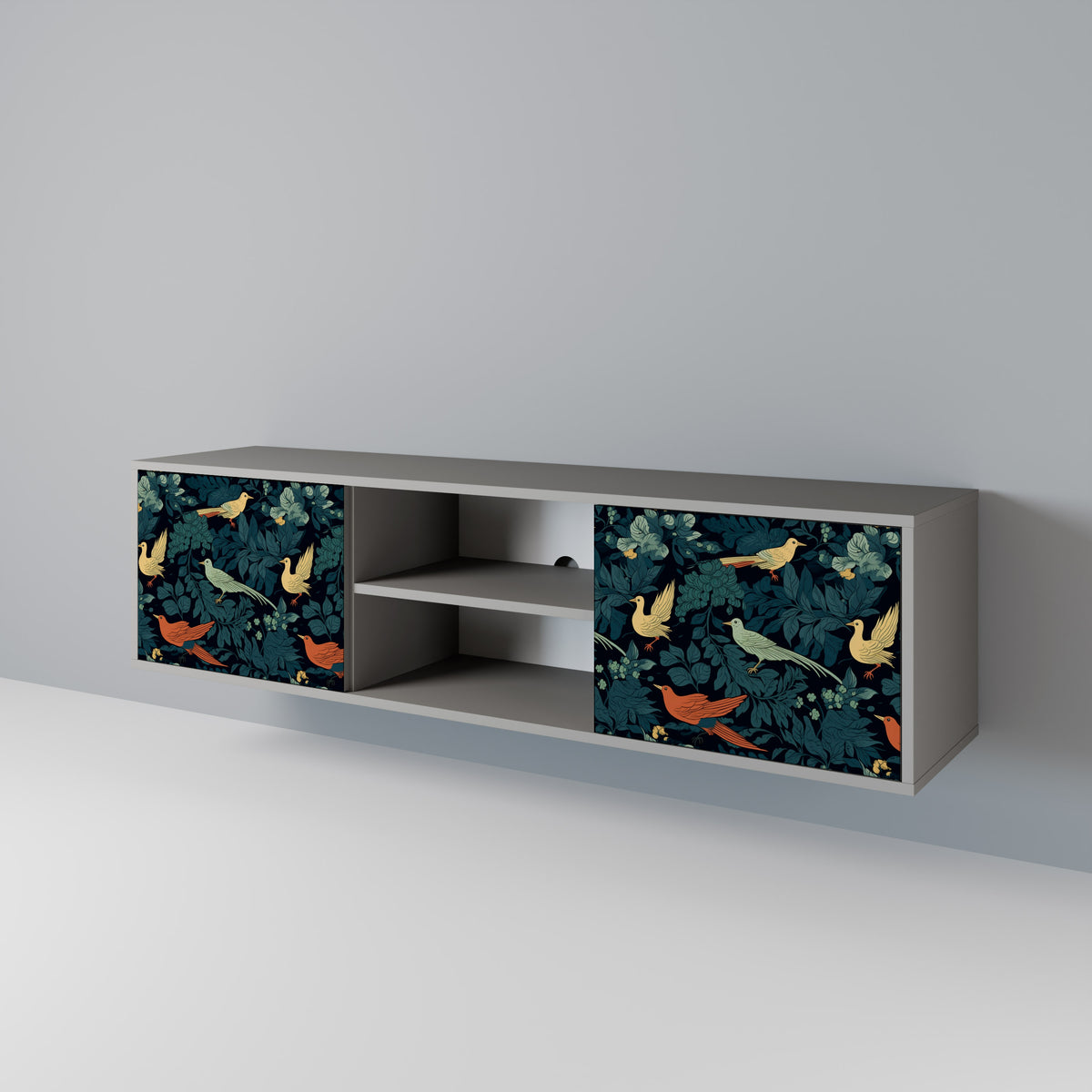 FOWL ORNAMENT Mueble de TV de 2 Puertas