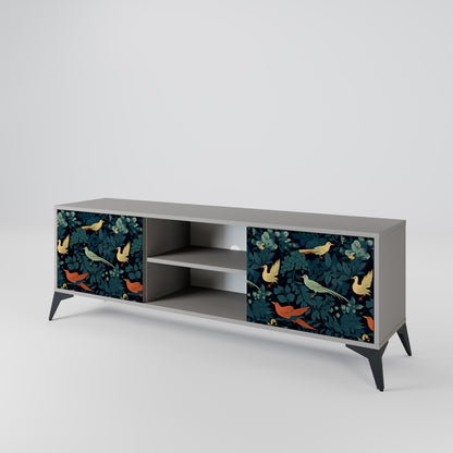 FOWL ORNAMENT Mueble de TV de 2 Puertas
