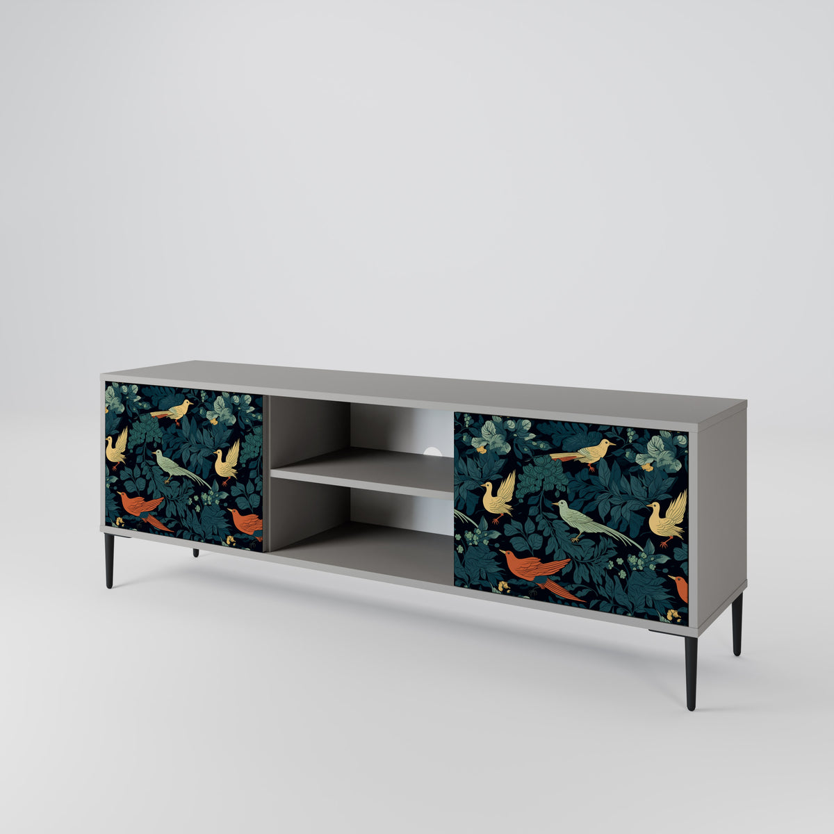 FOWL ORNAMENT Mueble de TV de 2 Puertas