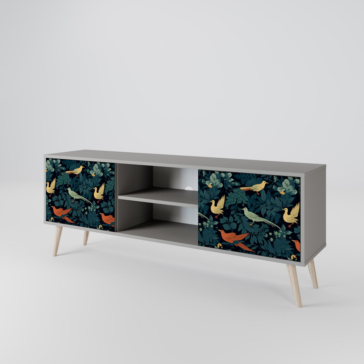 FOWL ORNAMENT Mueble de TV de 2 Puertas