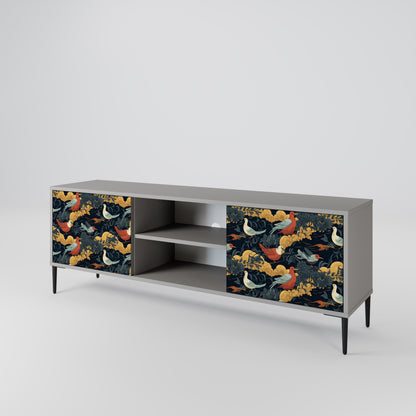 FOWLY DAZE Mueble de TV de 2 Puertas