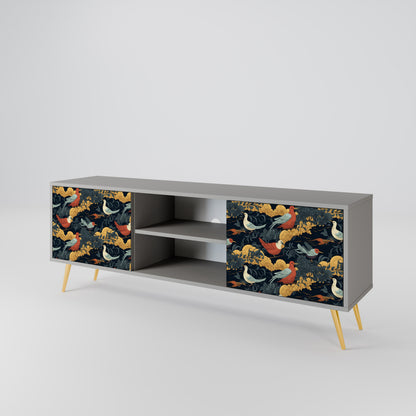 FOWLY DAZE Mueble de TV de 2 Puertas