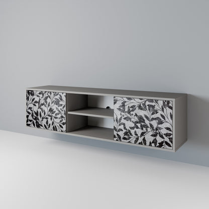 CHARCOAL SPROUT Mueble de TV de 2 Puertas