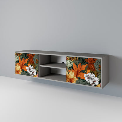RADIANT FLORA Mueble de TV de 2 Puertas