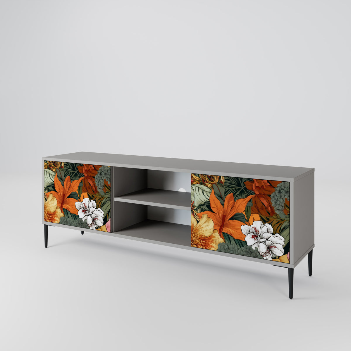 RADIANT FLORA Mueble de TV de 2 Puertas