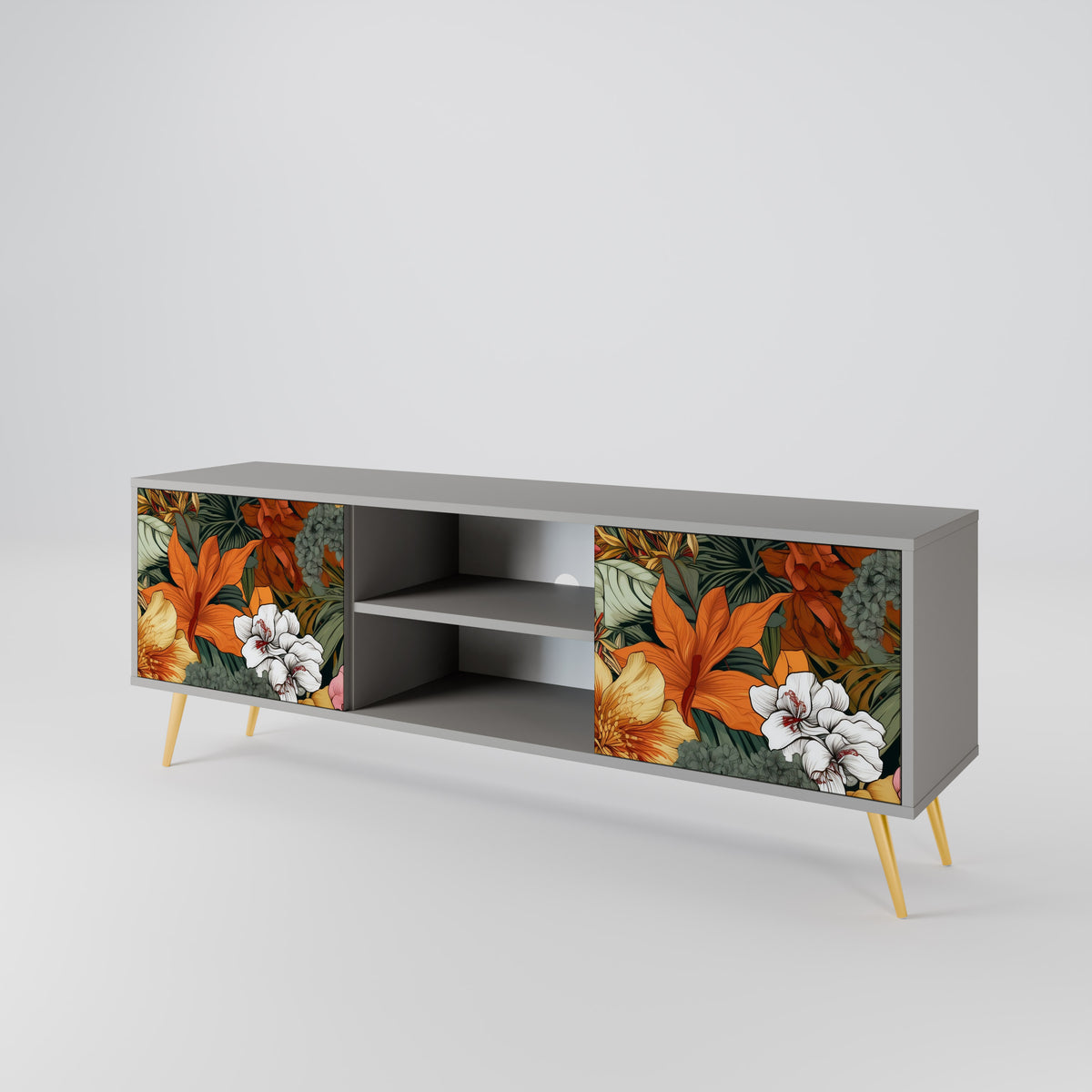 RADIANT FLORA Mueble de TV de 2 Puertas