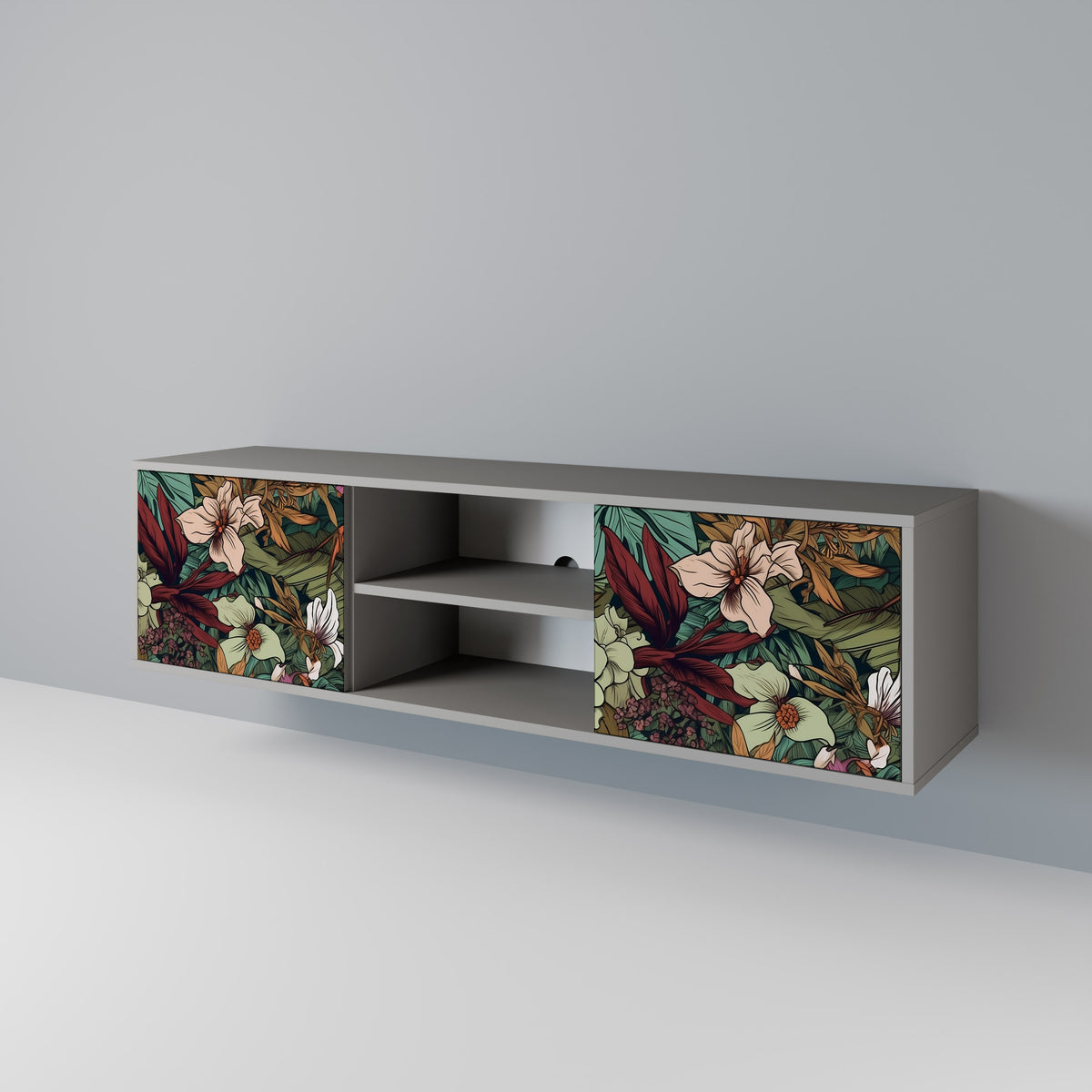 BOTANICAL EMERGENCE Mueble de TV de 2 Puertas