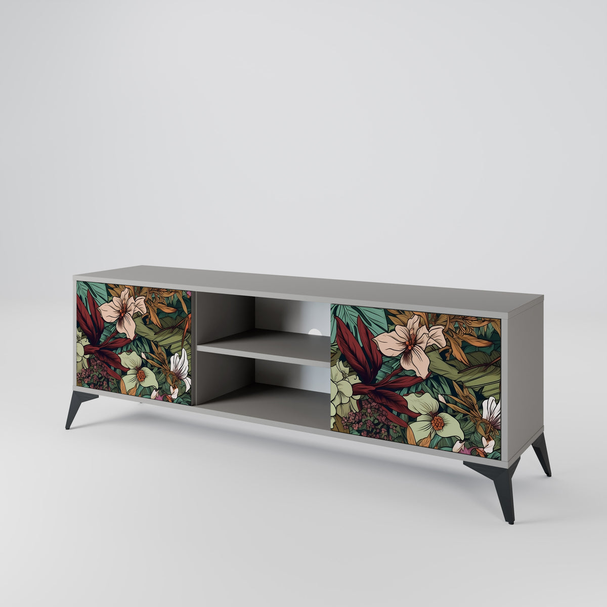 BOTANICAL EMERGENCE Mueble de TV de 2 Puertas