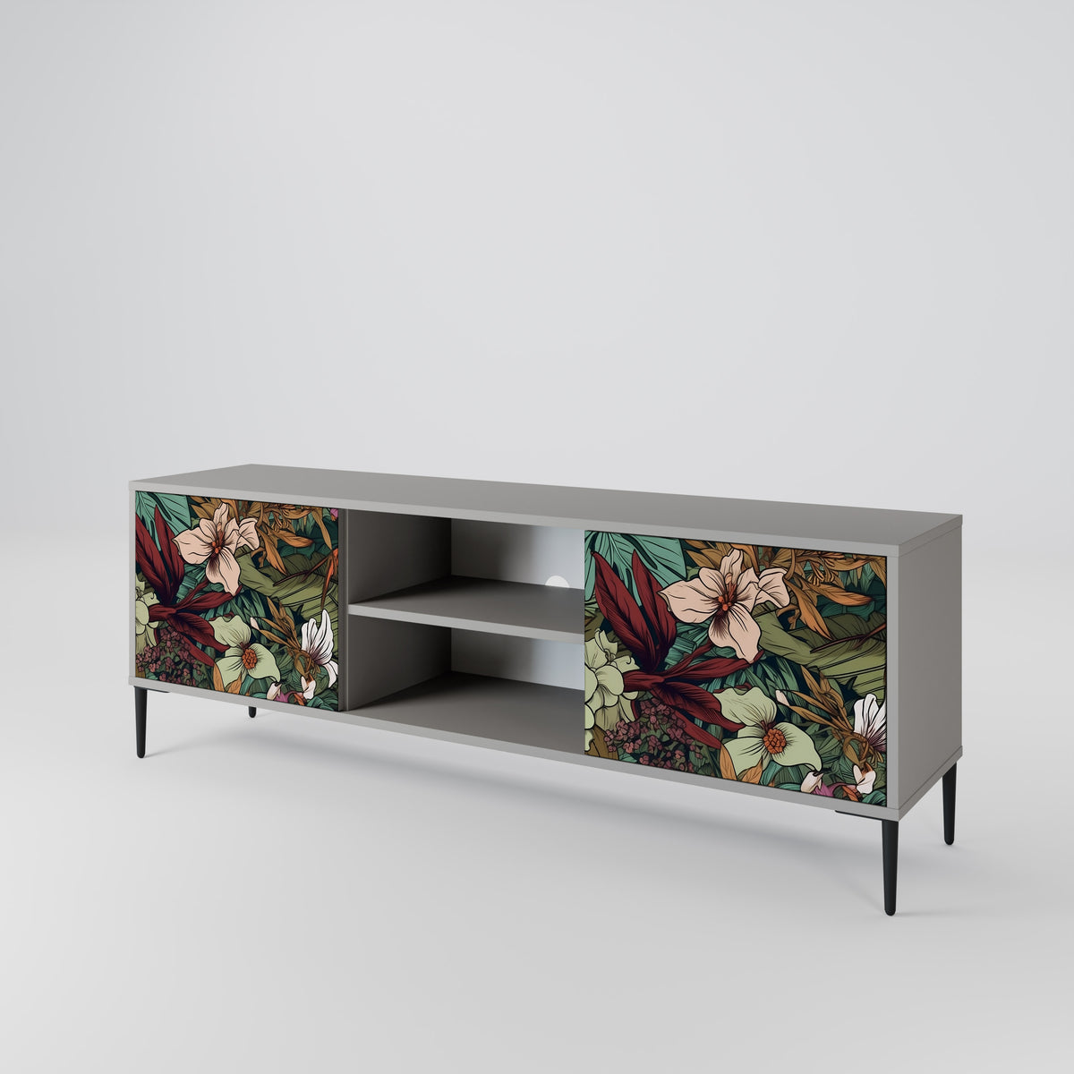 BOTANICAL EMERGENCE Mueble de TV de 2 Puertas