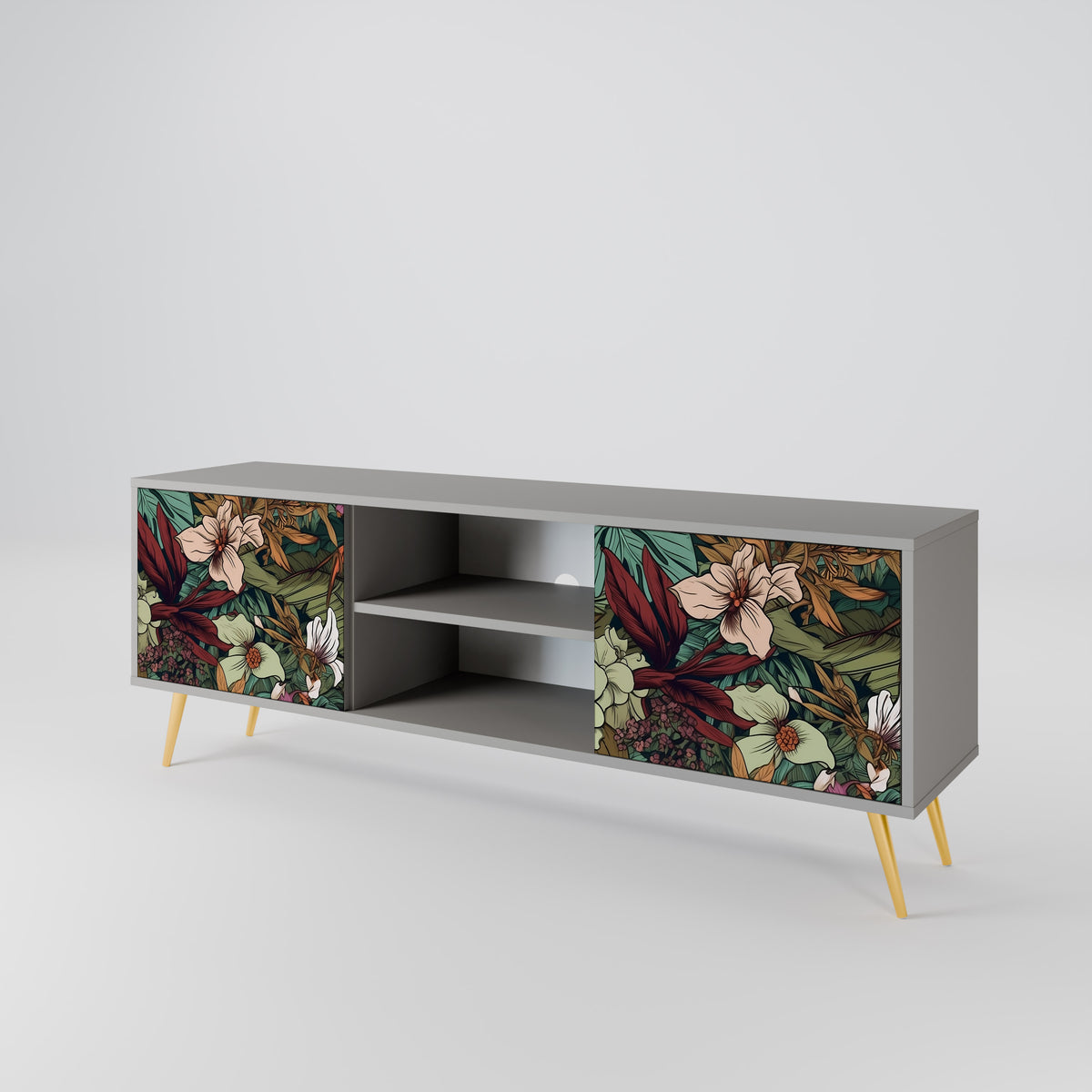 BOTANICAL EMERGENCE Mueble de TV de 2 Puertas