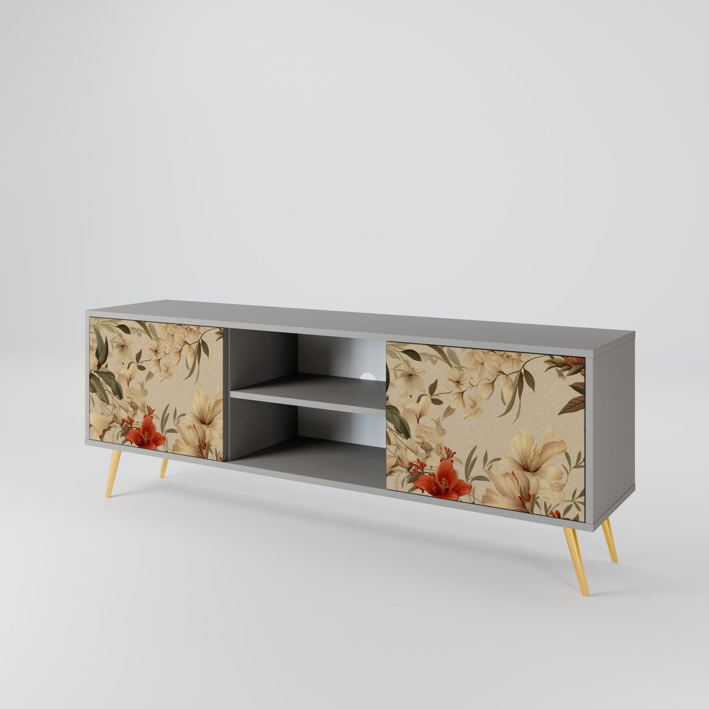 BLOOMING HARMONY Mueble de TV de 2 Puertas
