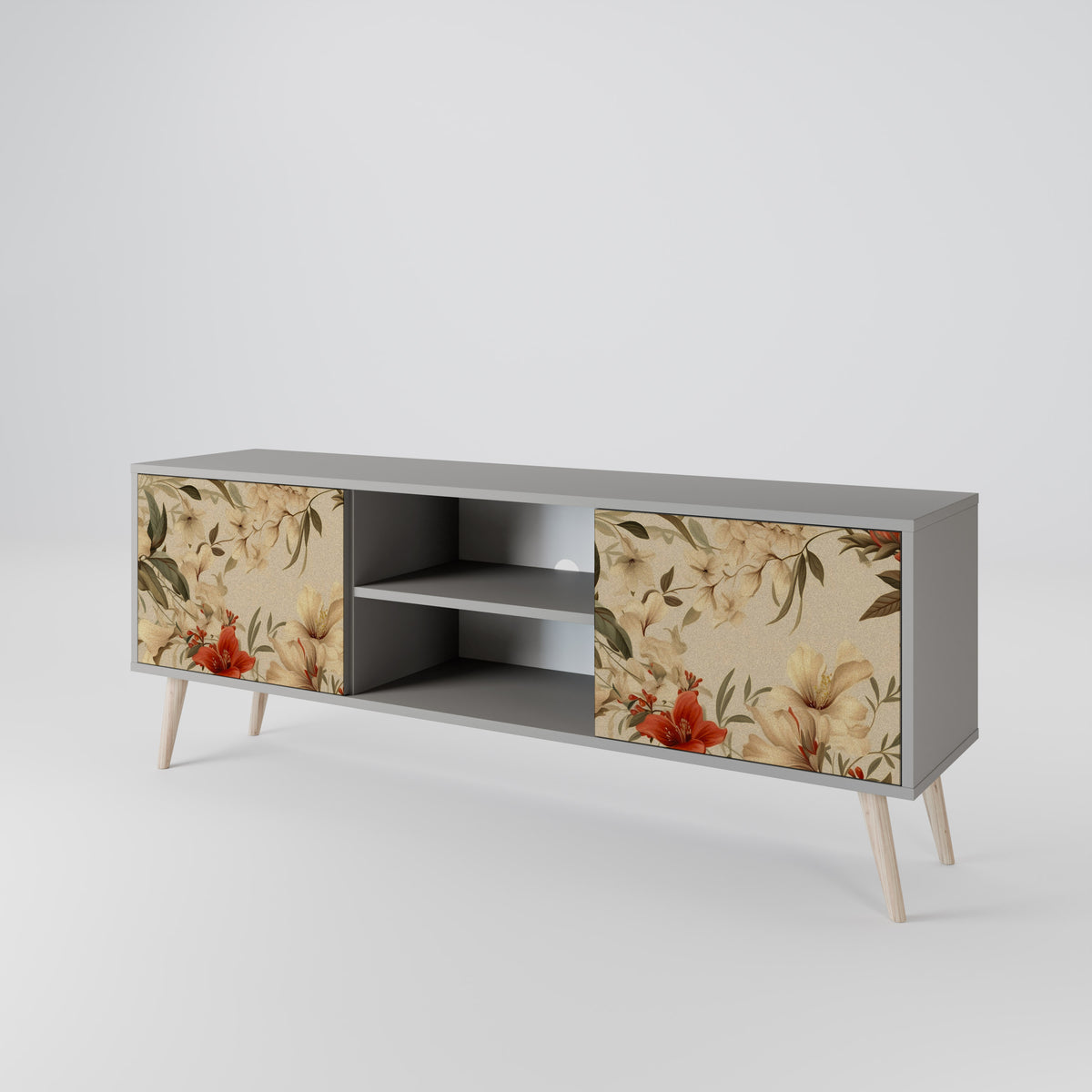 BLOOMING HARMONY Mueble de TV de 2 Puertas