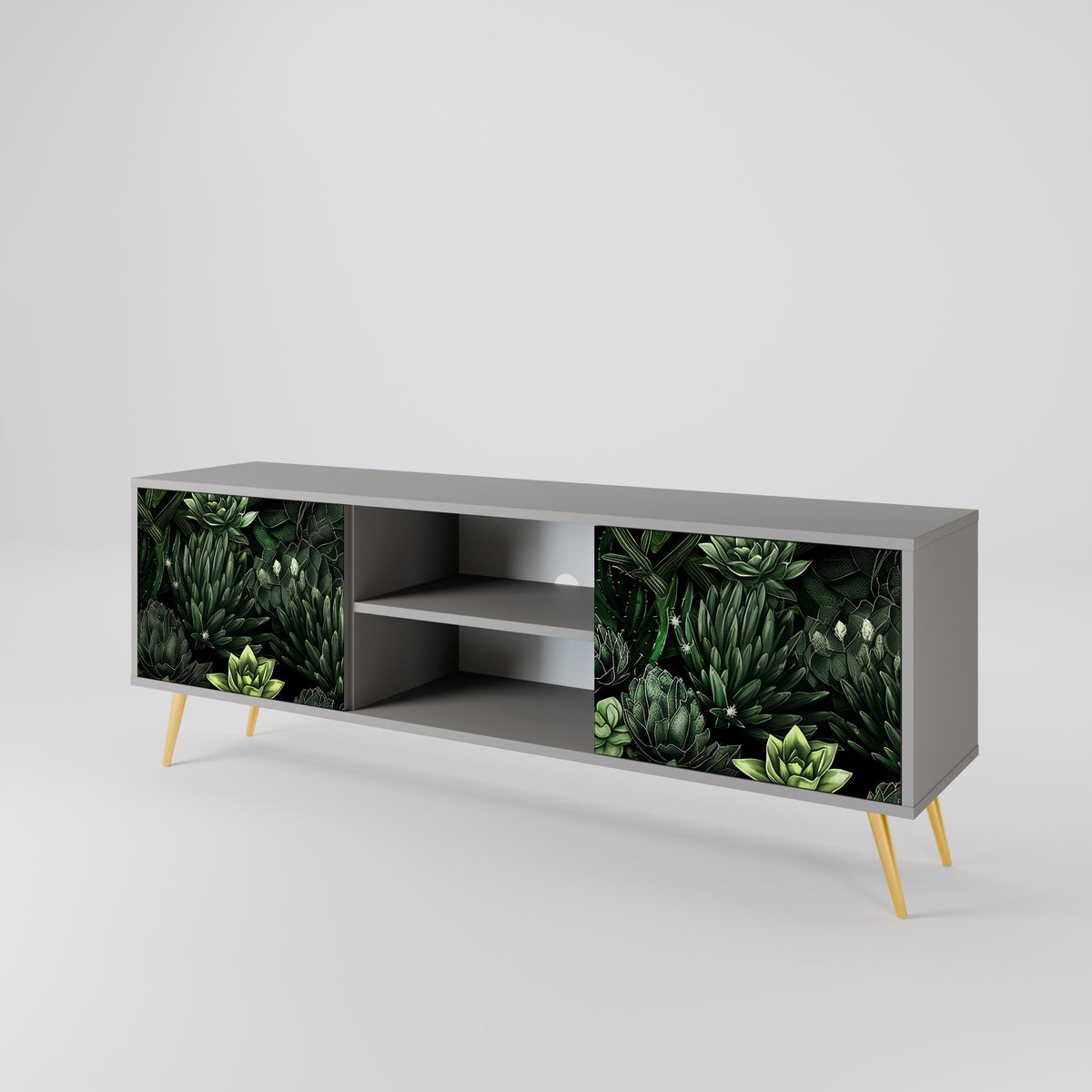 SUCCULENT JUNGLE Mueble de TV de 2 Puertas