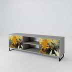SUNKISSED LILY Mueble de TV de 2 Puertas en Acabado Gris