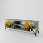 SUNKISSED LILY Mueble de TV de 2 Puertas en Acabado Gris