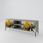SUNKISSED LILY Mueble de TV de 2 Puertas en Acabado Gris