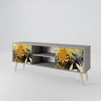 SUNKISSED LILY Mueble de TV de 2 Puertas en Acabado Gris