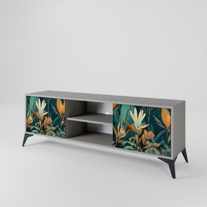 FLORAL SERENITY Mueble de TV de 2 Puertas