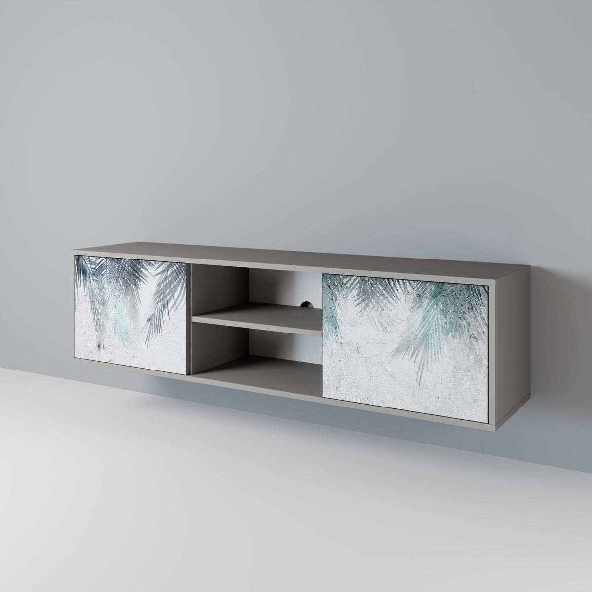 PALM VEIL Mueble de TV de 2 Puertas