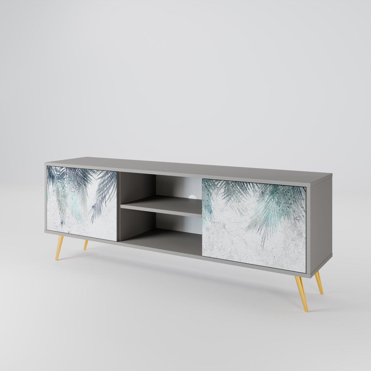 PALM VEIL Mueble de TV de 2 Puertas