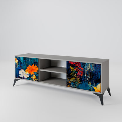 MIDNIGHT BLOSSOM Mueble de TV de 2 Puertas