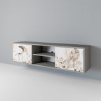 WILD TENDERNESS Mueble de TV de 2 Puertas en Acabado Gris