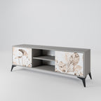 WILD TENDERNESS Mueble de TV de 2 Puertas en Acabado Gris