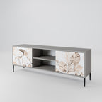 WILD TENDERNESS Mueble de TV de 2 Puertas en Acabado Gris