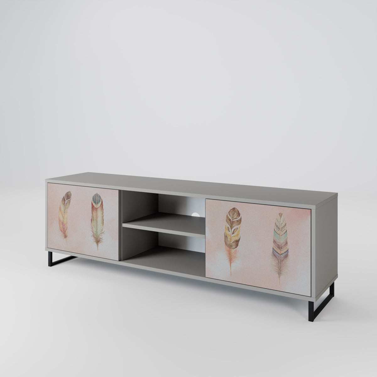 THE DELIQUESCE Mueble de TV de 2 Puertas