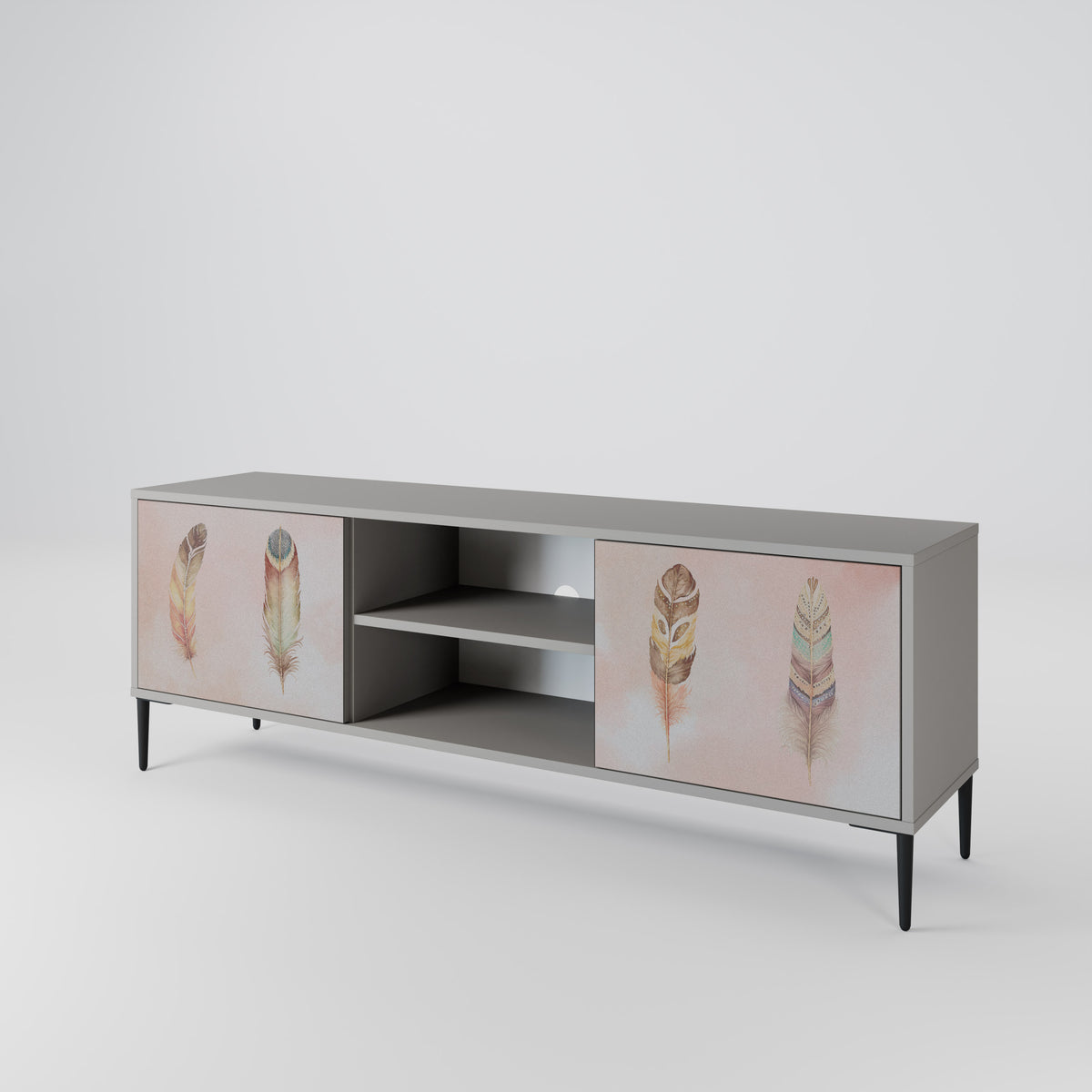 THE DELIQUESCE Mueble de TV de 2 Puertas