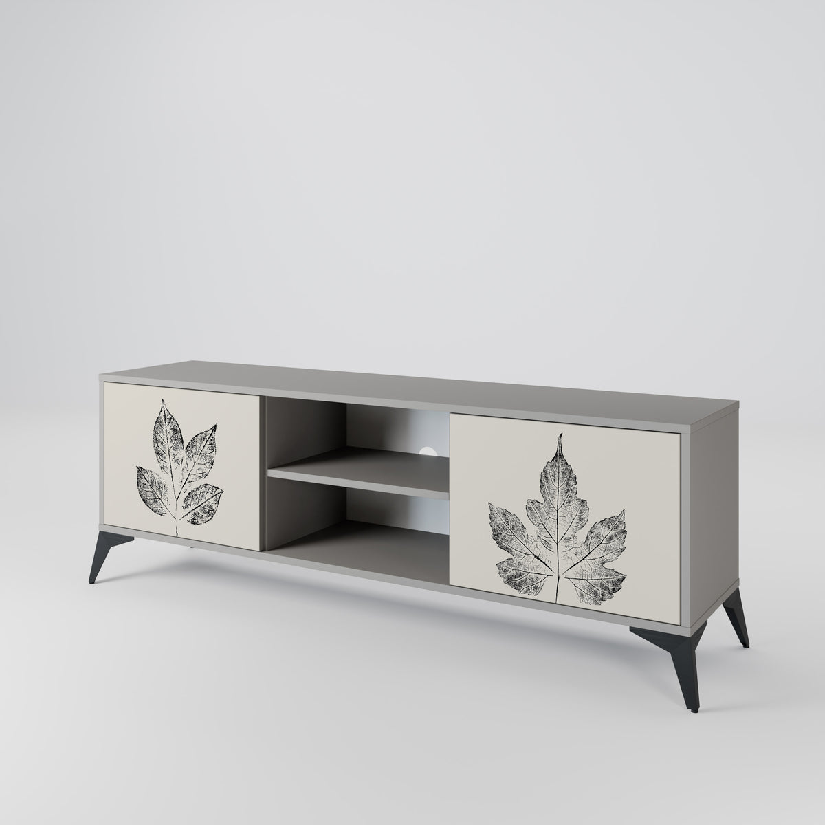 LEAFY STAMPS Mueble de TV de 2 Puertas