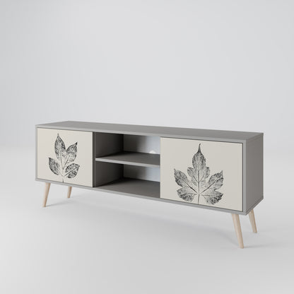 LEAFY STAMPS Mueble de TV de 2 Puertas