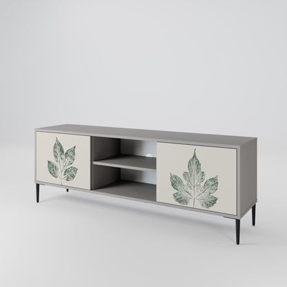 GREEN LEAFY STAMPS Mueble de TV de 2 Puertas