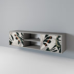 VERDURE FORMATION Mueble de TV de 2 Puertas en Acabado Gris