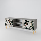 VERDURE FORMATION Mueble de TV de 2 Puertas en Acabado Gris