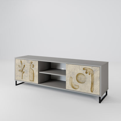 SAND SCULPTURES Mueble de TV de 2 Puertas