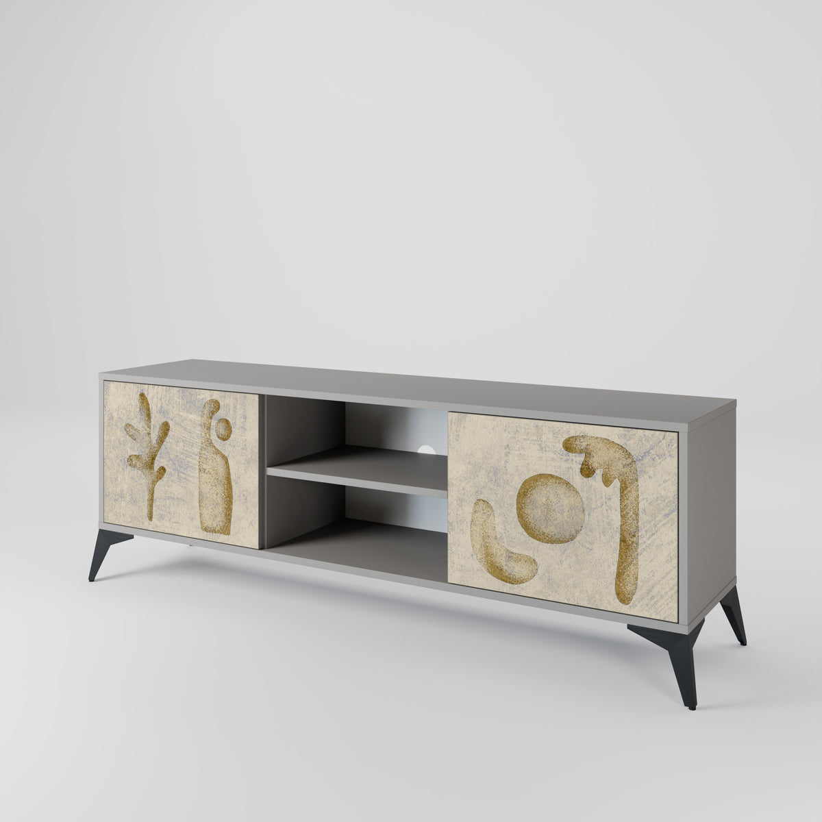 SAND SCULPTURES Mueble de TV de 2 Puertas