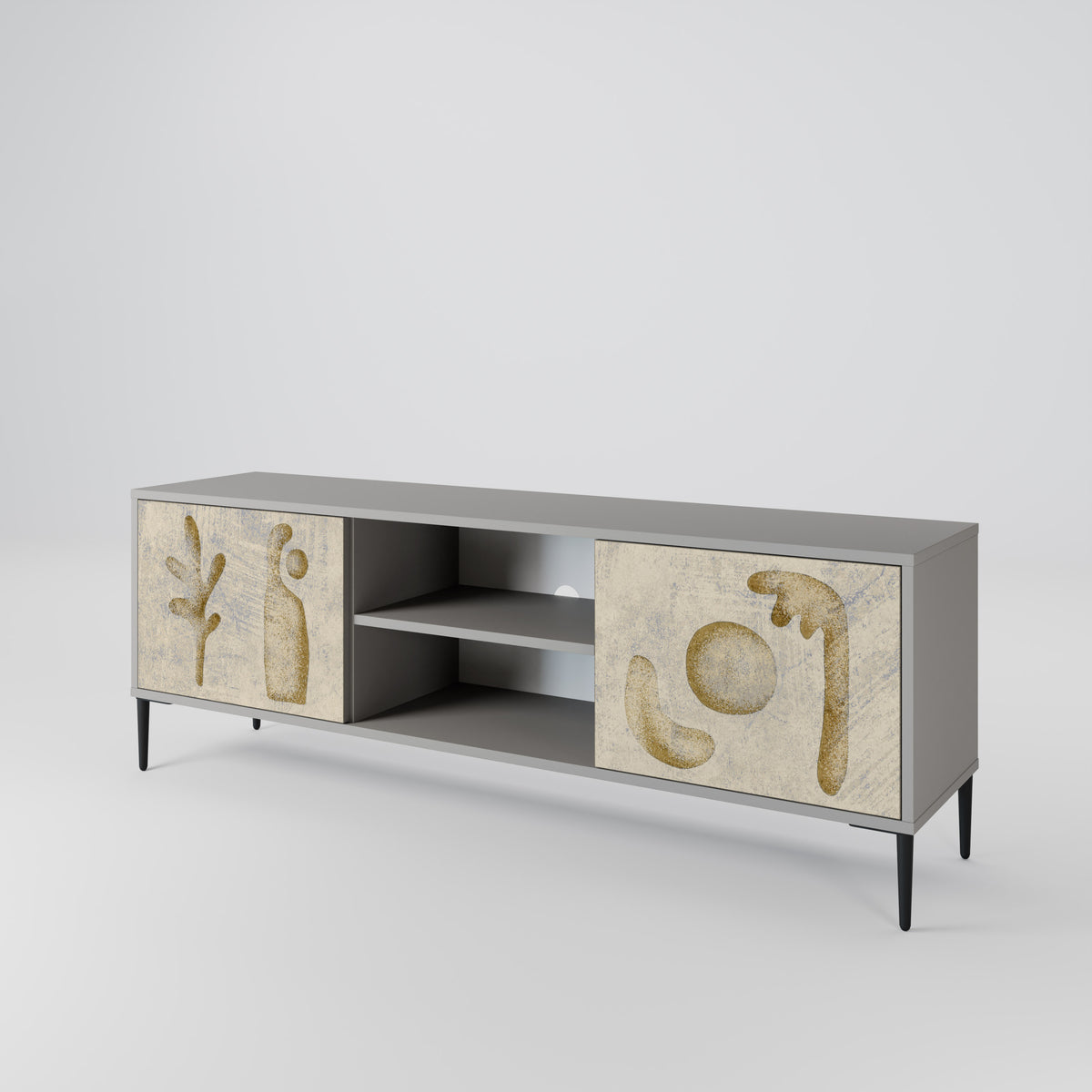 SAND SCULPTURES Mueble de TV de 2 Puertas