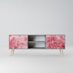 SWEET TROPICS Mueble de TV de 2 Puertas en Acabado Gris