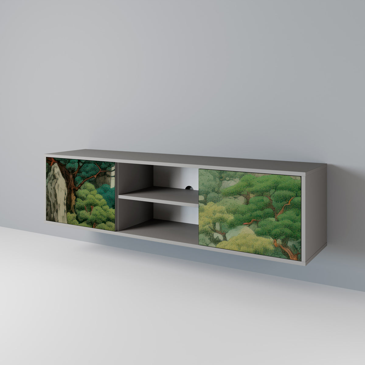 VERDURE ABYSS Mueble de TV de 2 Puertas