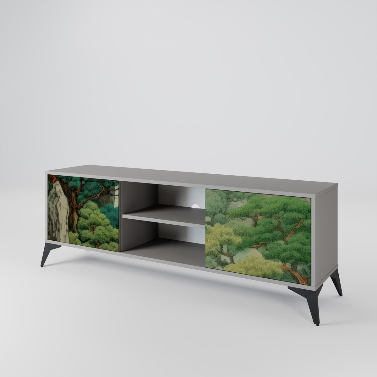 VERDURE ABYSS Mueble de TV de 2 Puertas