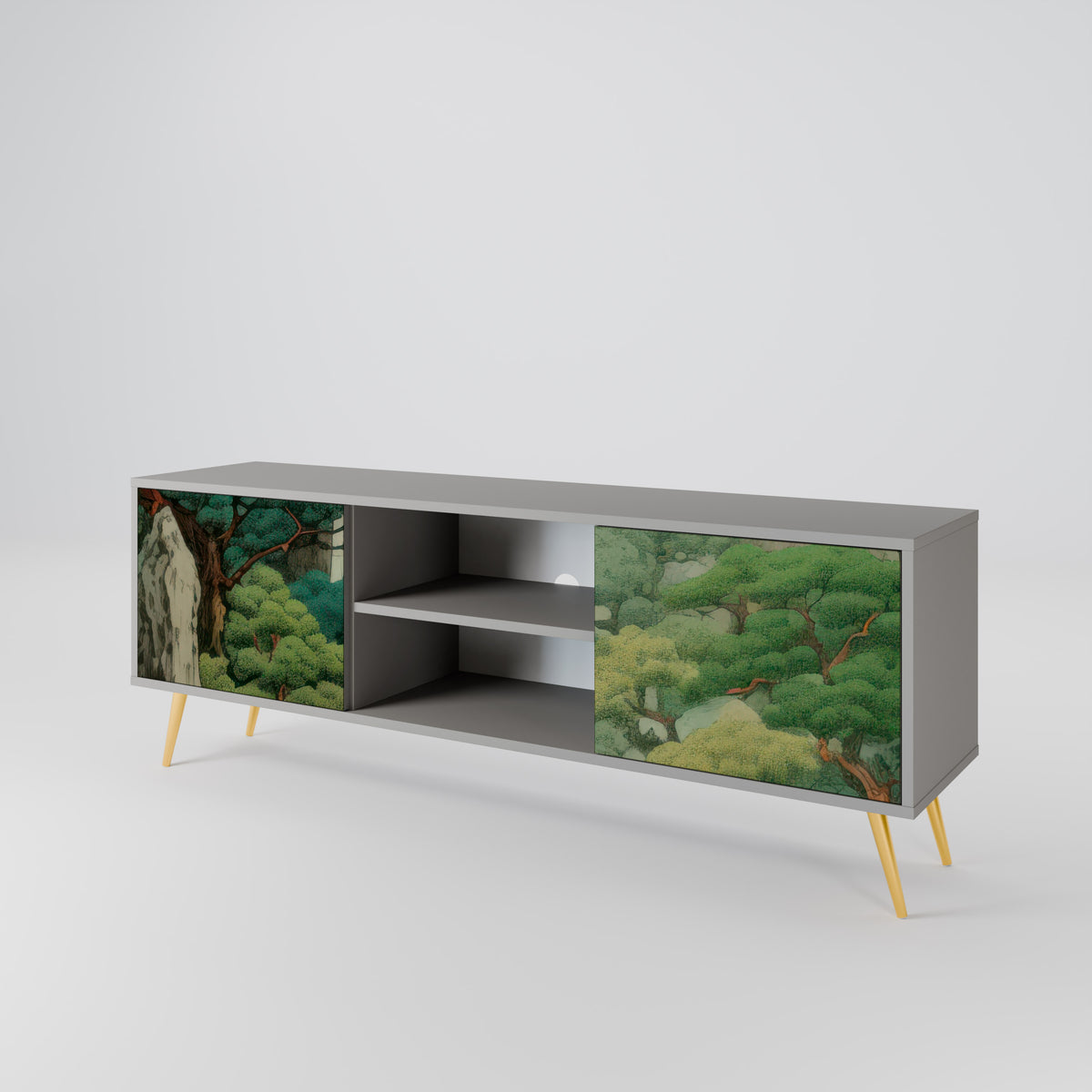 VERDURE ABYSS Mueble de TV de 2 Puertas