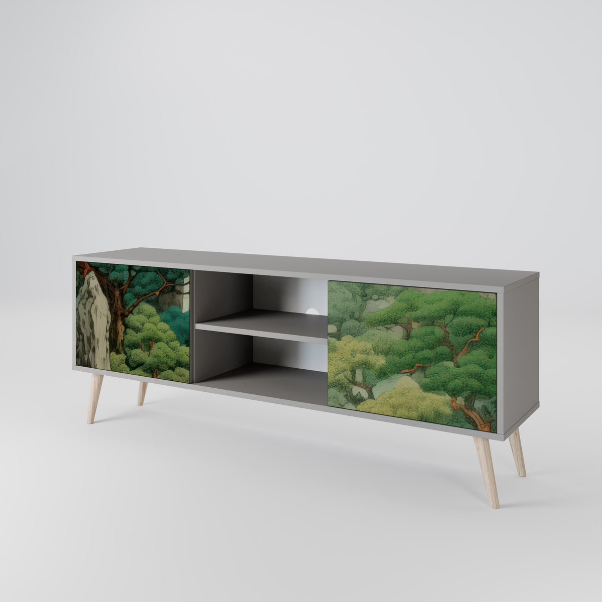 VERDURE ABYSS Mueble de TV de 2 Puertas