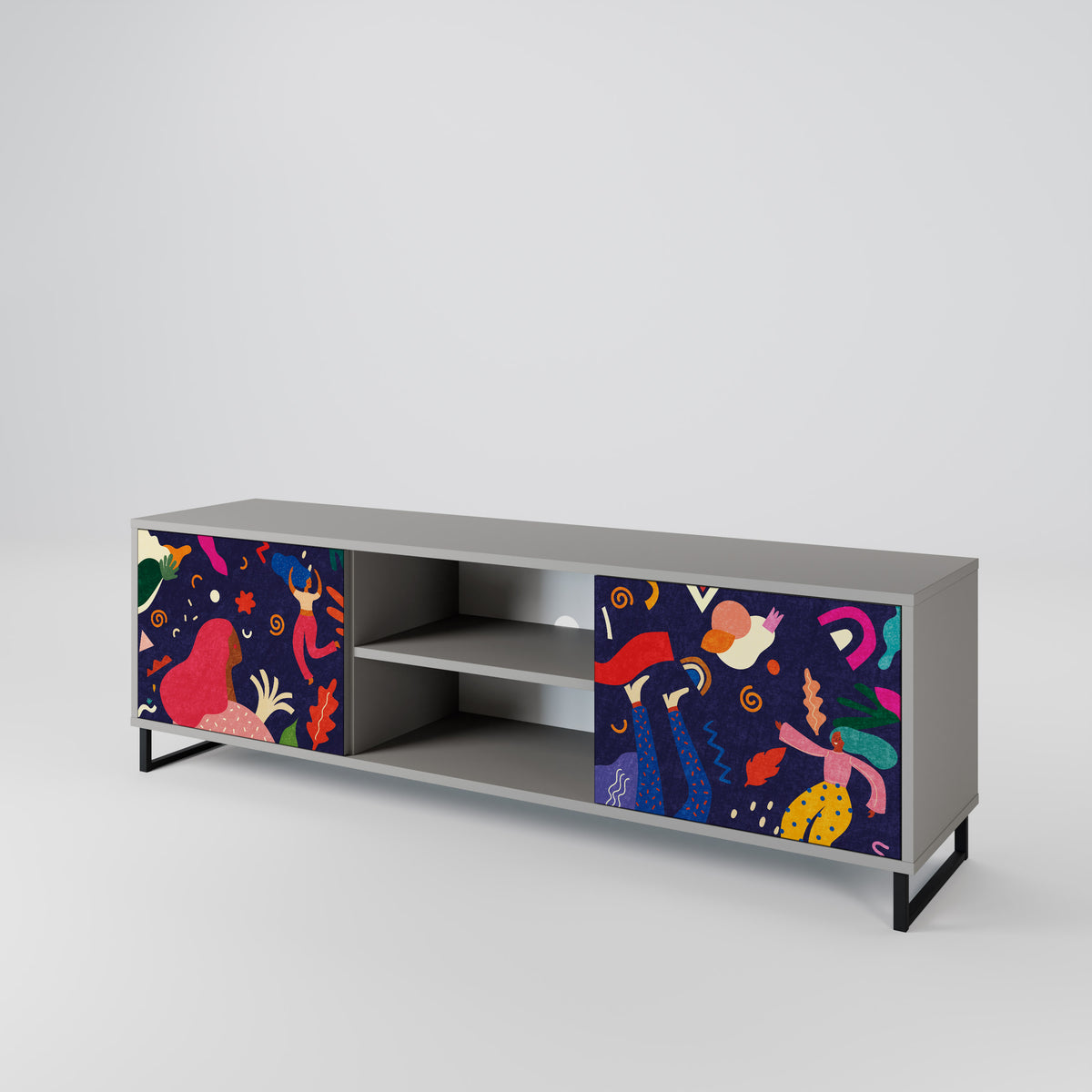 FESTIVE PLEASURES Mueble de TV de 2 Puertas