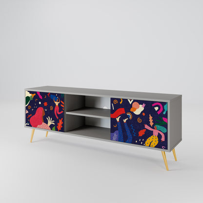 FESTIVE PLEASURES Mueble de TV de 2 Puertas
