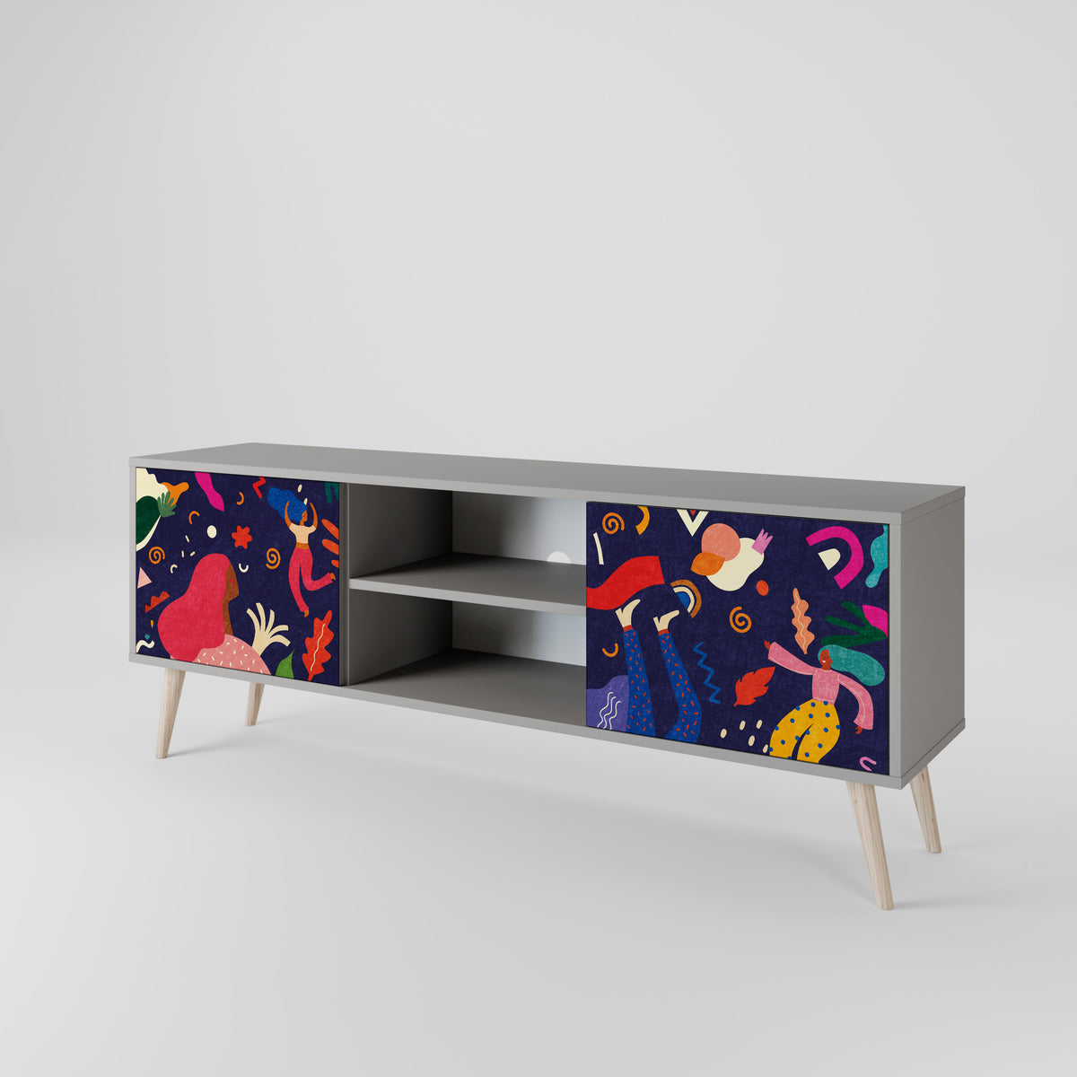 FESTIVE PLEASURES Mueble de TV de 2 Puertas