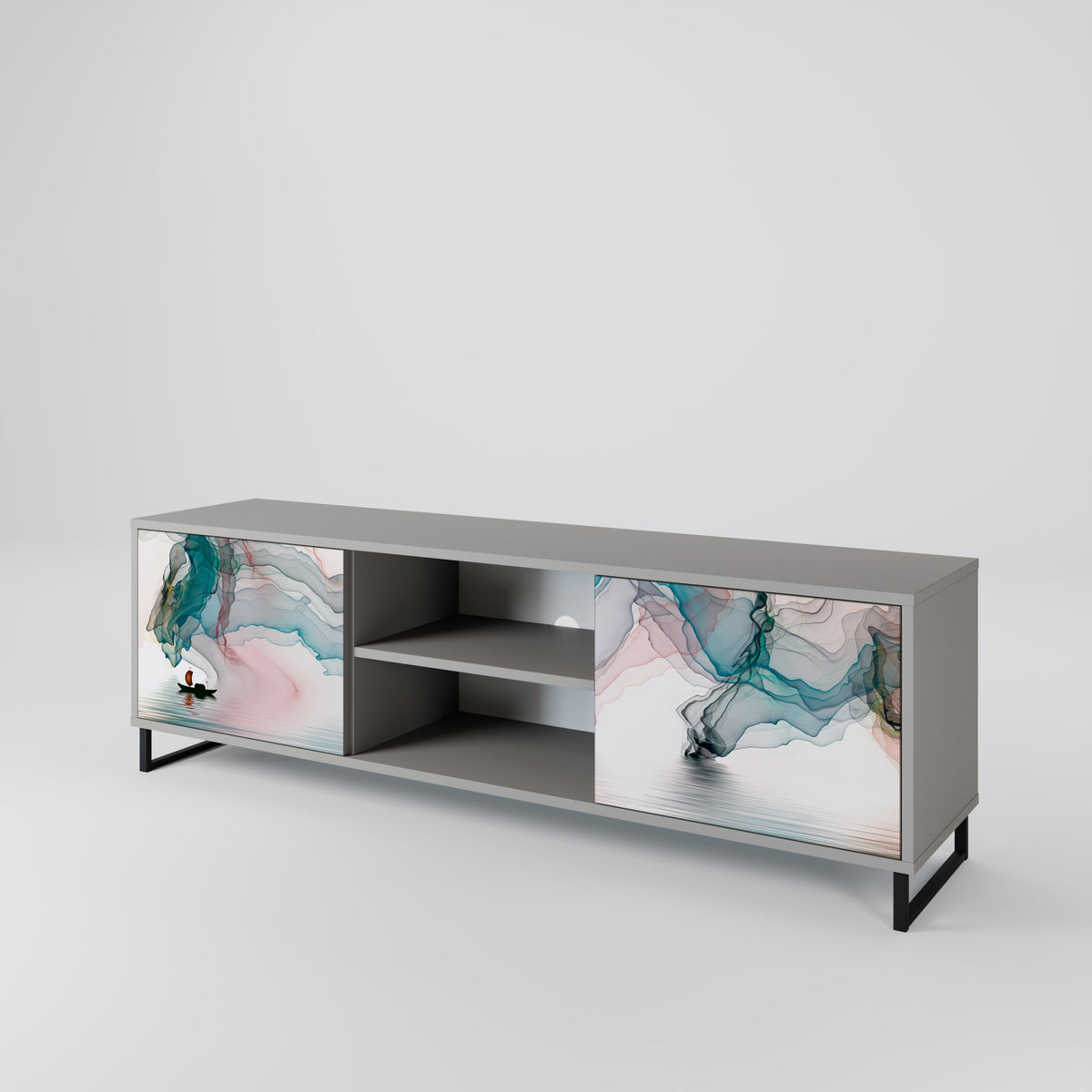 VELVET CROSSING Mueble de TV de 2 Puertas